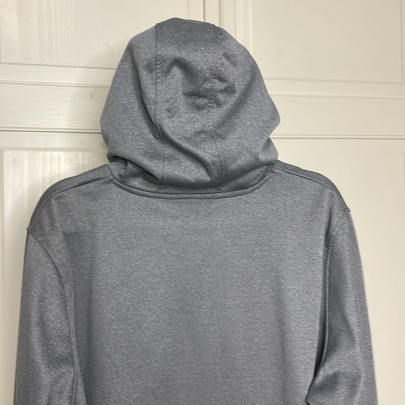 Under Armour Big Logo Mid-Weight Hoodie Loose Fit Sweatshirt Gray Men's Sz 2XL - Picture 7 of 11